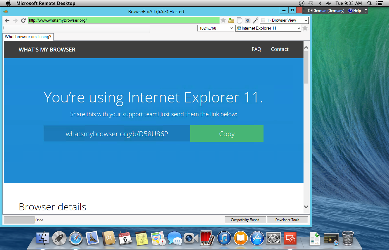 Internet explorer browser for mac os x